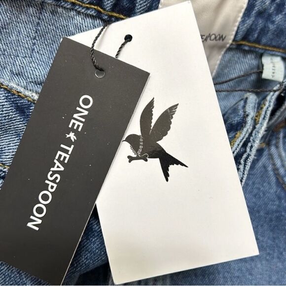 Revolve One Teaspoon Blue Mid Waist Wide Leg Jackson
Jeans(Size 28) - Picture 10 of 12